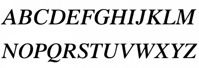 UTMTimesBold Italic Caratteri MAIUSCOLE
