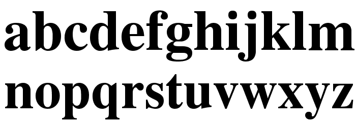 UTMTimesBold Font LOWERCASE