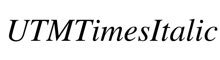 UTMTimesItalic Font
