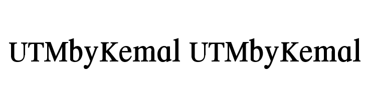UTMbyKemal UTMbyKemal Font