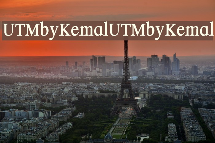 UTMbyKemal UTMbyKemal Font examples