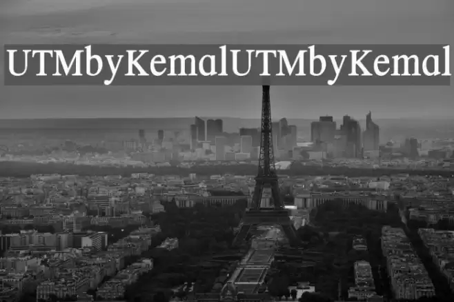 UTMbyKemal UTMbyKemal Schriftart examples