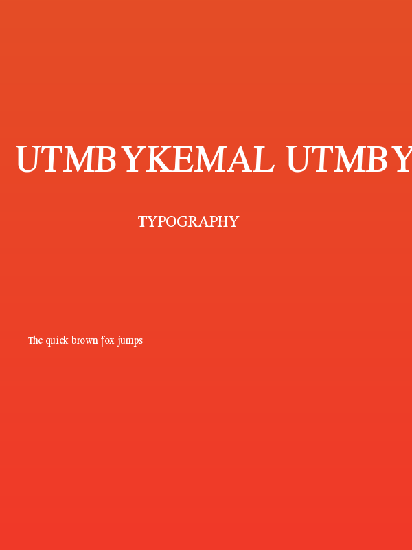 UTMbyKemal UTMbyKemal Poster