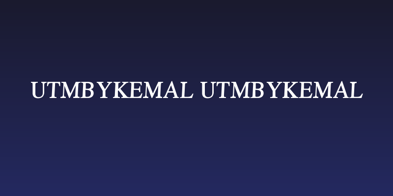 UTMbyKemal UTMbyKemal Social Header
