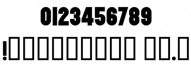 Utility BoldCondensed Font OTHER CHARS