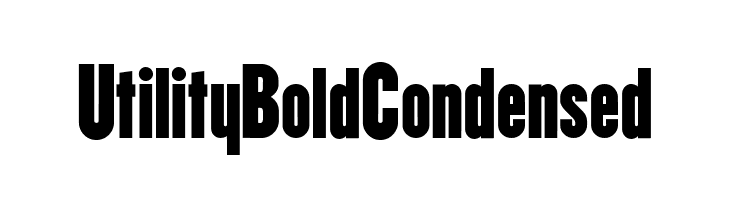 Utility BoldCondensed  baixar fontes gratis