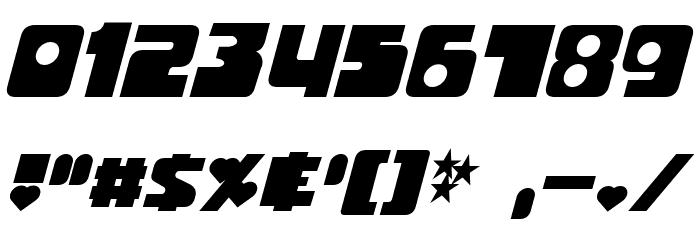 Utonium Bold Italic फ़ॉन्ट अन्य घर का काम