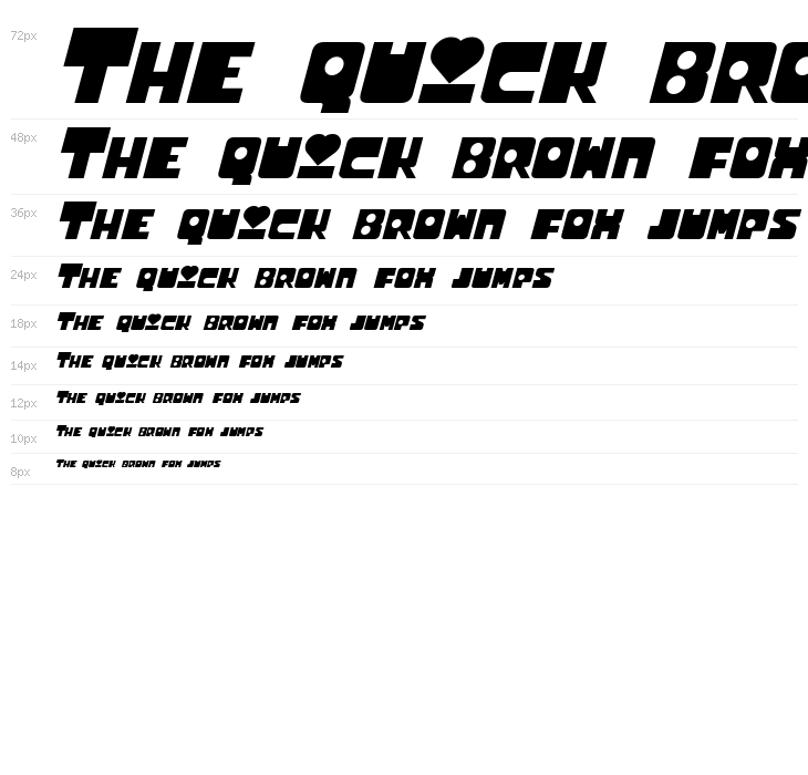 Utonium Bold Italic Waterfall