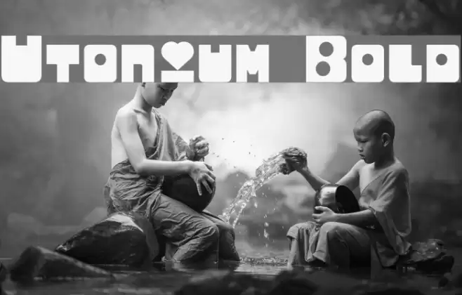 Utonium Bold Font examples