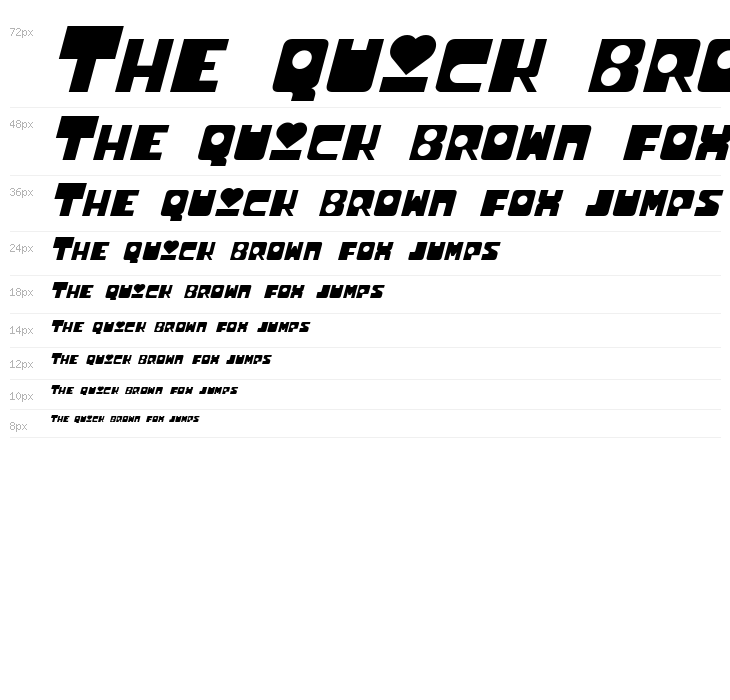 Utonium Italic Waterfall