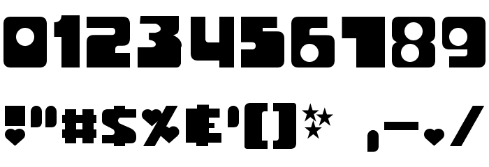 Utonium Font OTHER CHARS