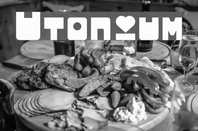 Utonium Font examples