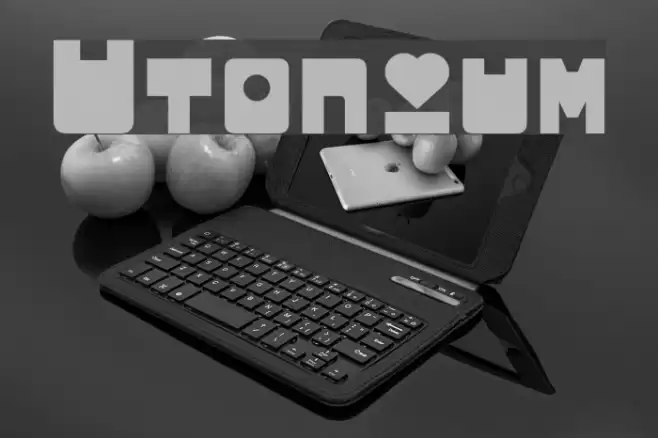 Utonium Font examples