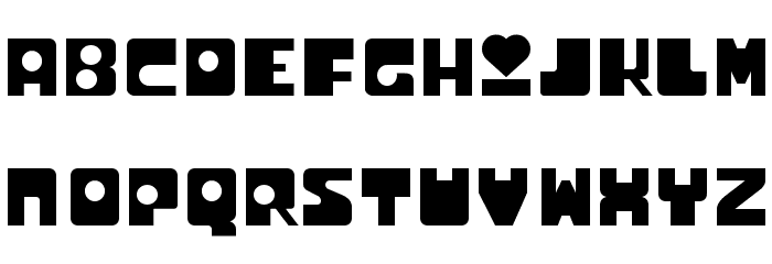 Utonium Font LOWERCASE