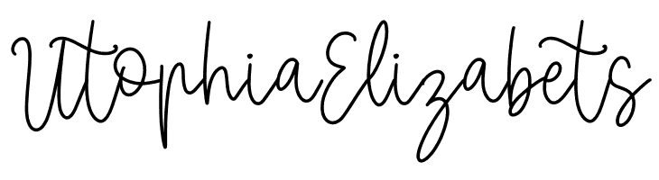 Utophia Elizabets  フリーフォントのダウンロード