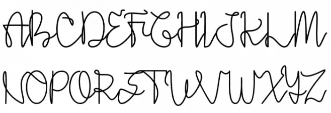 Uttarha Font UPPERCASE