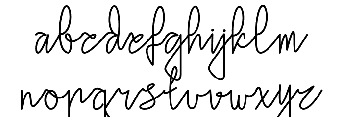 Uttarha Font LOWERCASE