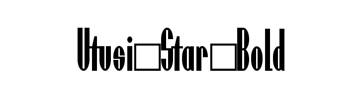 Utusi Star Bold  Frei Schriftart Herunterladen