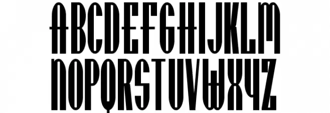Utusi Star Bold Schriftart Groß
