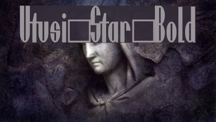 Utusi Star Bold Font examples