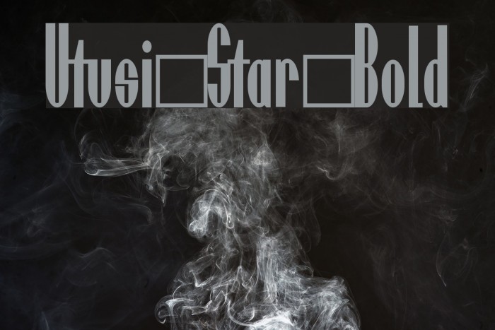 Utusi Star Bold Font examples