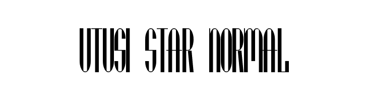 Utusi Star Normal Font