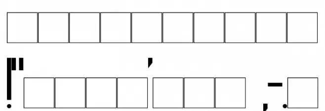 Utusi Star Normal Font OTHER CHARS