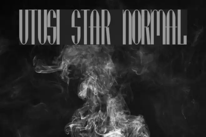 Utusi Star Normal Font examples