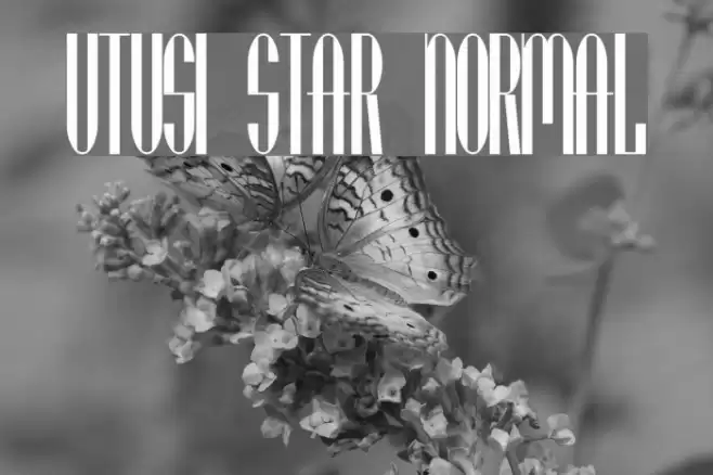 Utusi Star Normal Font examples
