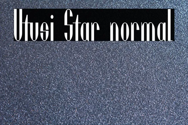 Utusi Star normal Example 1