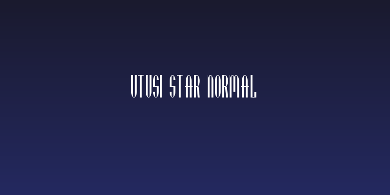 Utusi Star normal Social Header