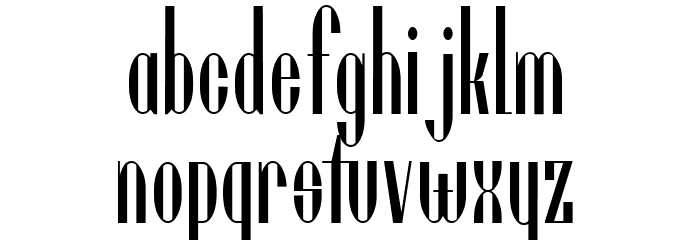 Utusi Star normal Font LOWERCASE