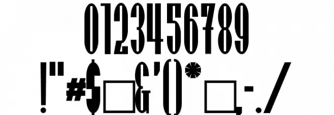 UtusiStar-Bold Font OTHER CHARS