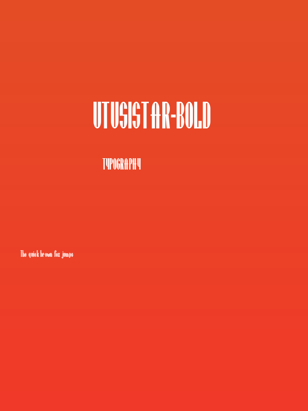 UtusiStar-Bold Poster