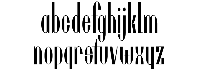 UtusiStar Font LOWERCASE