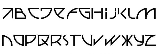 UUBAStraight 字体 大写