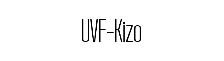 UVF-Kizo  免费字体下载