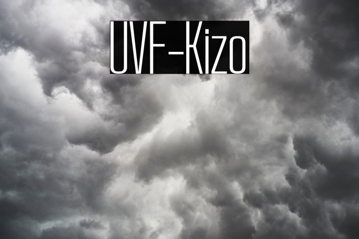 UVF-Kizo Font examples