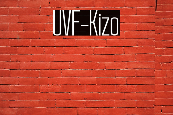 UVF-Kizo Font examples