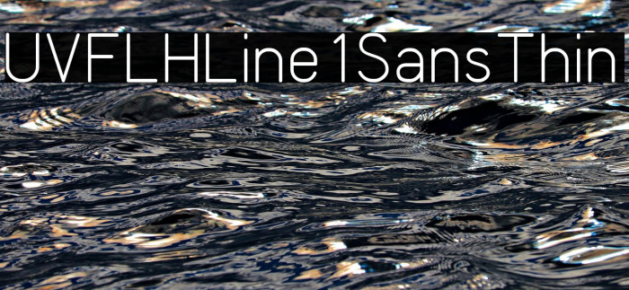 UVFLHLine1SansThin Font examples