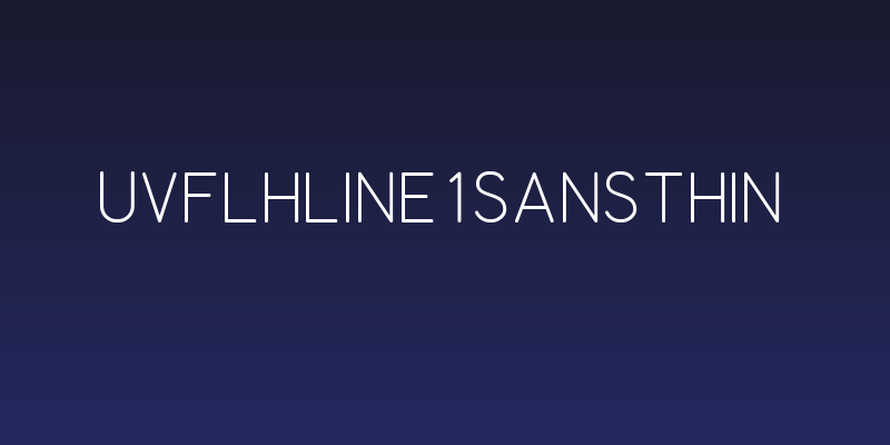 UVFLHLine1SansThin Social Header