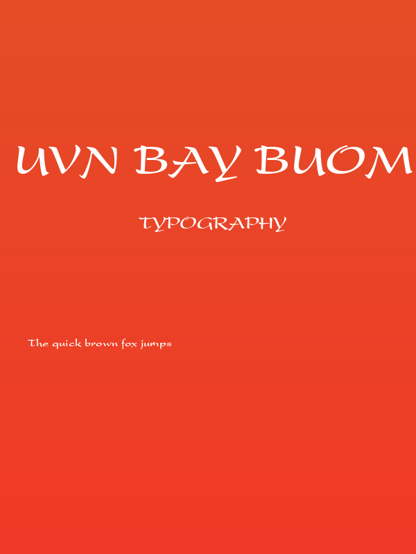 UVN Bay Buom Bold Poster