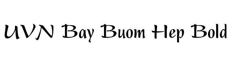 UVN Bay Buom Hep Bold  font caratteri gratis