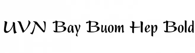 UVN Bay Buom Hep Bold  Descarca Fonturi Gratis