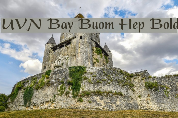 UVN Bay Buom Hep Bold Font examples