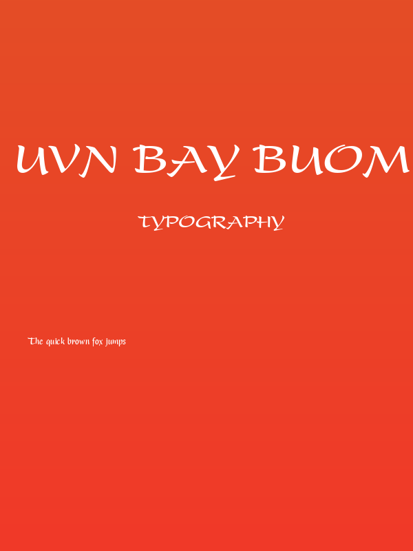 UVN Bay Buom Hep Bold Poster