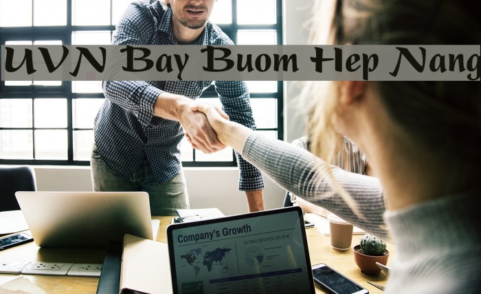 UVN Bay Buom Hep Nang Font examples