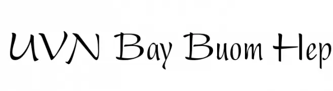 UVN Bay Buom Hep  Descarca Fonturi Gratis