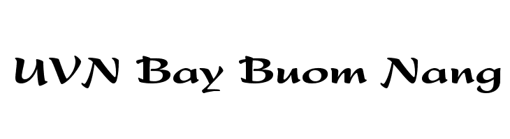 UVN Bay Buom Nang  Free Fonts Download