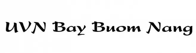 UVN Bay Buom Nang  Descarca Fonturi Gratis